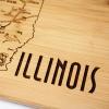 Totally Bamboo A Slice of Life North Carolina State Serving and Cutting Board, 11″ x 8.75″(Illinois)