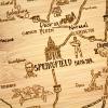 Totally Bamboo A Slice of Life North Carolina State Serving and Cutting Board, 11″ x 8.75″(Illinois)