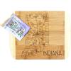 Totally Bamboo A Slice of Life North Carolina State Serving and Cutting Board, 11″ x 8.75″(Indiana)