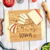 Totally Bamboo A Slice of Life North Carolina State Serving and Cutting Board, 11″ x 8.75″(Iowa)