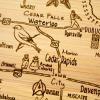 Totally Bamboo A Slice of Life North Carolina State Serving and Cutting Board, 11″ x 8.75″(Iowa)