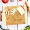 Totally Bamboo A Slice of Life North Carolina State Serving and Cutting Board, 11″ x 8.75″(Kansas)