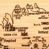 Totally Bamboo A Slice of Life North Carolina State Serving and Cutting Board, 11″ x 8.75″(Long Island)
