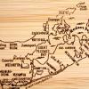 Totally Bamboo A Slice of Life North Carolina State Serving and Cutting Board, 11″ x 8.75″(Long Island)
