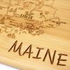 Totally Bamboo A Slice of Life North Carolina State Serving and Cutting Board, 11″ x 8.75″(Maine)