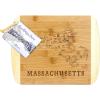 Totally Bamboo A Slice of Life North Carolina State Serving and Cutting Board, 11″ x 8.75″(Massachusetts)