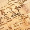 Totally Bamboo A Slice of Life North Carolina State Serving and Cutting Board, 11″ x 8.75″(Massachusetts)