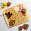 Totally Bamboo A Slice of Life North Carolina State Serving and Cutting Board, 11″ x 8.75″(Michigan)