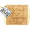 Totally Bamboo A Slice of Life North Carolina State Serving and Cutting Board, 11″ x 8.75″(Minnesota)