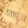 Totally Bamboo A Slice of Life North Carolina State Serving and Cutting Board, 11″ x 8.75″(Minnesota)