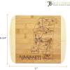 Totally Bamboo A Slice of Life North Carolina State Serving and Cutting Board, 11″ x 8.75″(Mississippi)