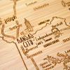 Totally Bamboo A Slice of Life North Carolina State Serving and Cutting Board, 11″ x 8.75″(Missouri)