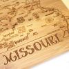 Totally Bamboo A Slice of Life North Carolina State Serving and Cutting Board, 11″ x 8.75″(Missouri)