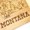 Totally Bamboo A Slice of Life North Carolina State Serving and Cutting Board, 11″ x 8.75″(Montana)