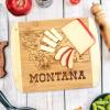 Totally Bamboo A Slice of Life North Carolina State Serving and Cutting Board, 11″ x 8.75″(Montana)