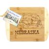 Totally Bamboo A Slice of Life North Carolina State Serving and Cutting Board, 11″ x 8.75″(Nebraska)