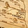 Totally Bamboo A Slice of Life North Carolina State Serving and Cutting Board, 11″ x 8.75″(Nebraska)