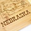 Totally Bamboo A Slice of Life North Carolina State Serving and Cutting Board, 11″ x 8.75″(Nebraska)