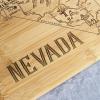 Totally Bamboo A Slice of Life North Carolina State Serving and Cutting Board, 11″ x 8.75″(Nevada)