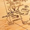 Totally Bamboo A Slice of Life North Carolina State Serving and Cutting Board, 11″ x 8.75″(Nevada)