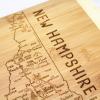 Totally Bamboo A Slice of Life North Carolina State Serving and Cutting Board, 11″ x 8.75″(New Hampshire)