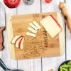 Totally Bamboo A Slice of Life North Carolina State Serving and Cutting Board, 11″ x 8.75″(New Hampshire)
