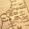 Totally Bamboo A Slice of Life North Carolina State Serving and Cutting Board, 11″ x 8.75″(New Hampshire)