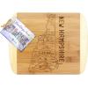 Totally Bamboo A Slice of Life North Carolina State Serving and Cutting Board, 11″ x 8.75″(New Hampshire)