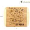 Totally Bamboo A Slice of Life North Carolina State Serving and Cutting Board, 11″ x 8.75″(New Mexico)