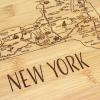 Totally Bamboo A Slice of Life North Carolina State Serving and Cutting Board, 11″ x 8.75″(New York)