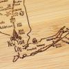 Totally Bamboo A Slice of Life North Carolina State Serving and Cutting Board, 11″ x 8.75″(New York)