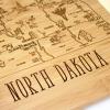 Totally Bamboo A Slice of Life North Carolina State Serving and Cutting Board, 11″ x 8.75″(North Dakota)