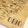 Totally Bamboo A Slice of Life North Carolina State Serving and Cutting Board, 11″ x 8.75″(Ohio)