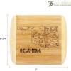 Totally Bamboo A Slice of Life North Carolina State Serving and Cutting Board, 11″ x 8.75″(Oklahoma)
