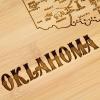 Totally Bamboo A Slice of Life North Carolina State Serving and Cutting Board, 11″ x 8.75″(Oklahoma)