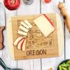 Totally Bamboo A Slice of Life North Carolina State Serving and Cutting Board, 11″ x 8.75″(Oregon)