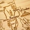 Totally Bamboo A Slice of Life North Carolina State Serving and Cutting Board, 11″ x 8.75″(Rhode Island)