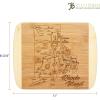 Totally Bamboo A Slice of Life North Carolina State Serving and Cutting Board, 11″ x 8.75″(Rhode Island)