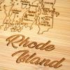Totally Bamboo A Slice of Life North Carolina State Serving and Cutting Board, 11″ x 8.75″(Rhode Island)