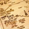 Totally Bamboo A Slice of Life North Carolina State Serving and Cutting Board, 11″ x 8.75″(South Dakota)