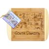 Totally Bamboo A Slice of Life North Carolina State Serving and Cutting Board, 11″ x 8.75″(South Dakota)