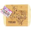 Totally Bamboo A Slice of Life North Carolina State Serving and Cutting Board, 11″ x 8.75″(Texas)