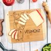 Totally Bamboo A Slice of Life North Carolina State Serving and Cutting Board, 11″ x 8.75″(Vermont)