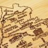 Totally Bamboo A Slice of Life North Carolina State Serving and Cutting Board, 11″ x 8.75″(Virginia)