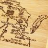 Totally Bamboo A Slice of Life North Carolina State Serving and Cutting Board, 11″ x 8.75″(Virginia)