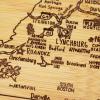 Totally Bamboo A Slice of Life North Carolina State Serving and Cutting Board, 11″ x 8.75″(Virginia)