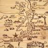 Totally Bamboo A Slice of Life North Carolina State Serving and Cutting Board, 11″ x 8.75″(Washington)