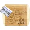 Totally Bamboo A Slice of Life North Carolina State Serving and Cutting Board, 11″ x 8.75″(West Virginia)