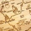 Totally Bamboo A Slice of Life North Carolina State Serving and Cutting Board, 11″ x 8.75″(West Virginia)