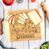 Totally Bamboo A Slice of Life North Carolina State Serving and Cutting Board, 11″ x 8.75″(Wyoming)